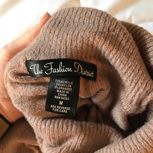 Cute tan crop turtleneck. - Picture 3 of 3